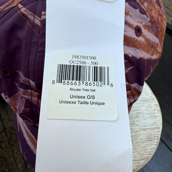 Mountain Hardwear Stryder Trek Sun Hat Unisex Men's Women's One Size Purple Cap - Picture 12 of 13